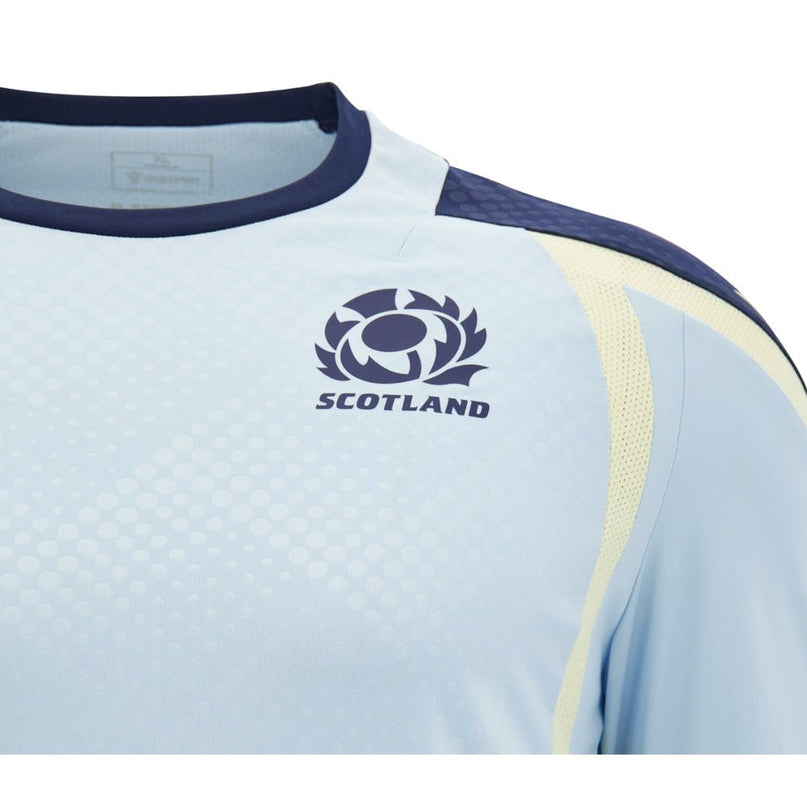 2026-2027 Scotland Rugby Training Poly LS Shirt (Blue) |Product - Training Shirts | Absolute Rugby | Absolute Rugby