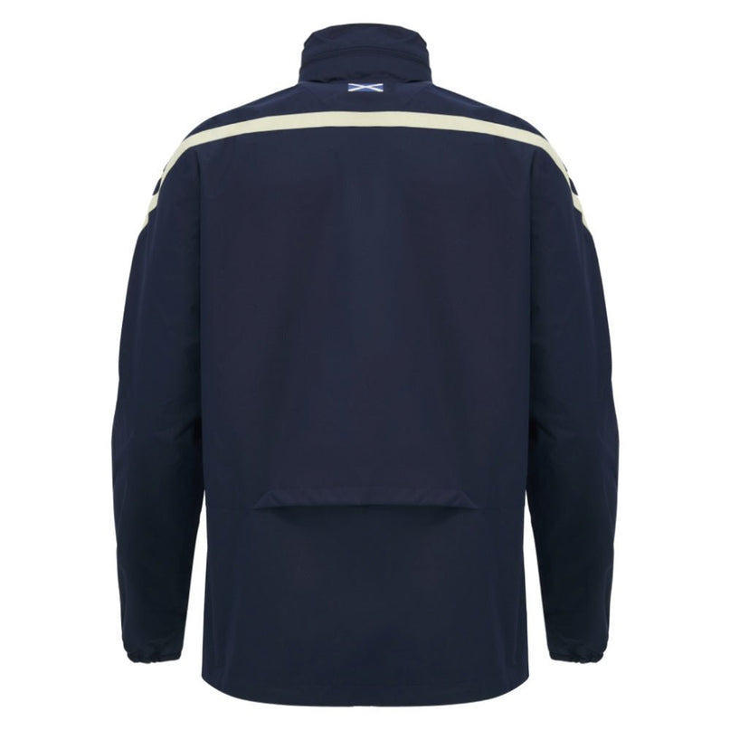 2026-2027 Scotland Rugby Training Rain Jacket (Navy) |Product - Jackets | Macron | Absolute Rugby