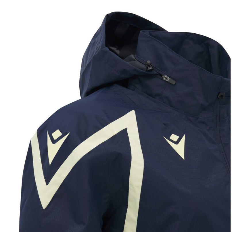 2026-2027 Scotland Rugby Training Rain Jacket (Navy) |Product - Jackets | Macron | Absolute Rugby