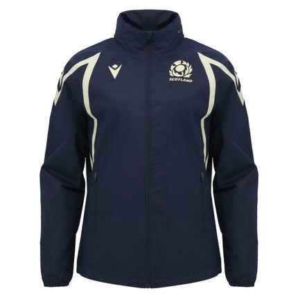 2026-2027 Scotland Rugby Training Rain Jacket (Navy) |Product - Jackets | Macron | Absolute Rugby