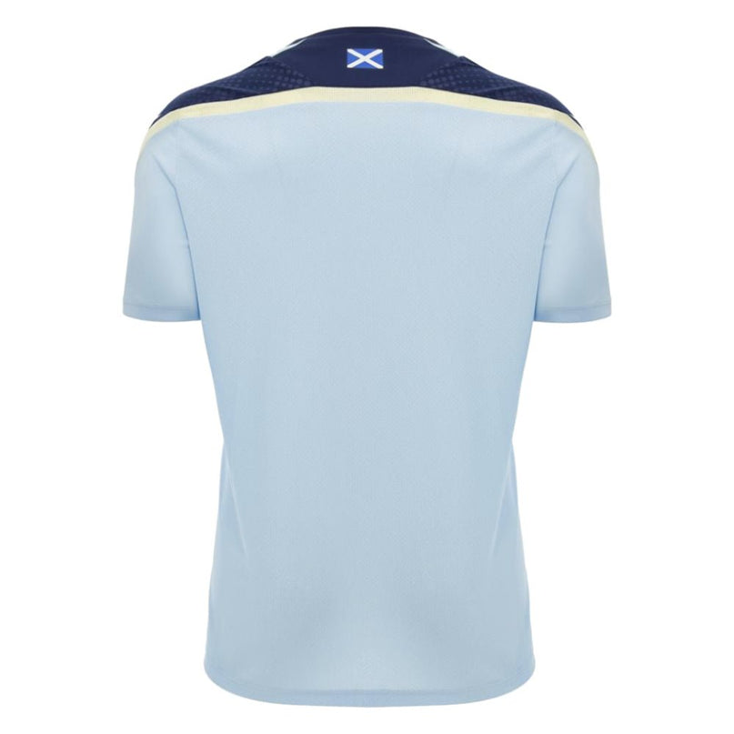 2026-2027 Scotland Rugby Training Shirt (Blue/Sand) |Product - Training Shirts | Macron | Absolute Rugby