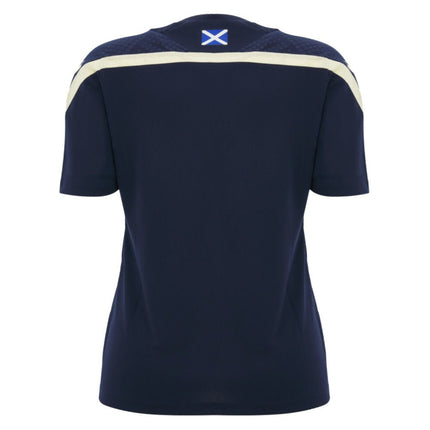 2026-2027 Scotland Rugby Training Shirt (Navy) - Womens |Product - Training Shirts | Macron | Absolute Rugby