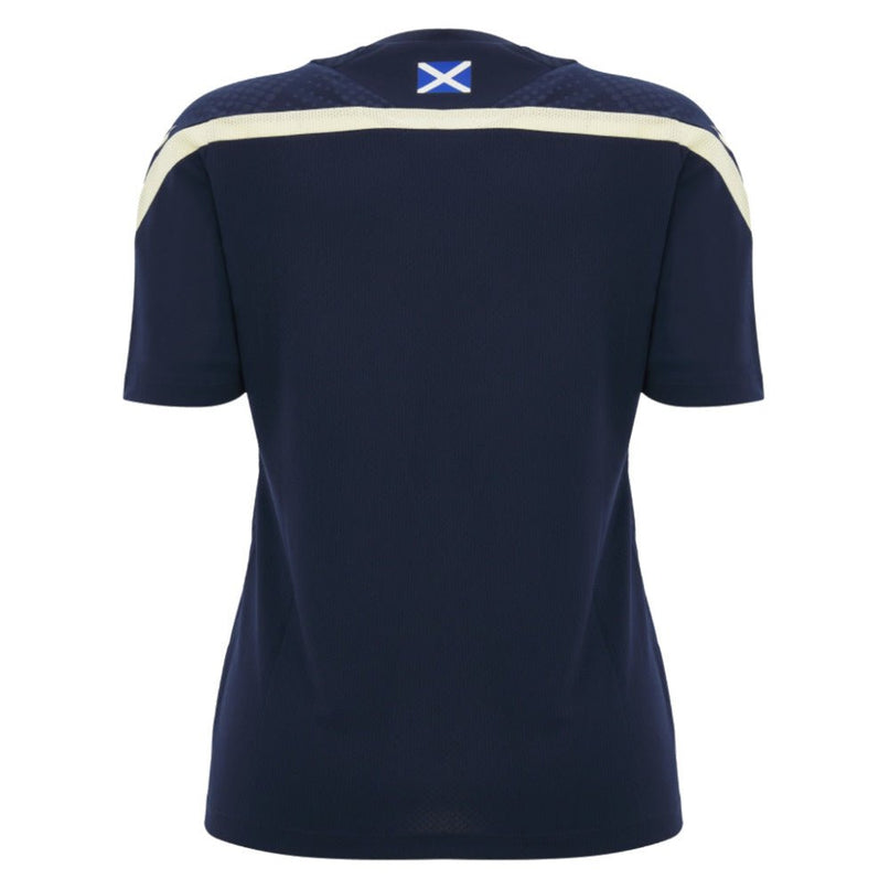 2026-2027 Scotland Rugby Training Shirt (Navy) - Womens |Product - Training Shirts | Macron | Absolute Rugby