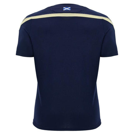 2026-2027 Scotland Rugby Training Shirt (Navy/Sand) - Kids |Product - Training Shirts | Macron | Absolute Rugby