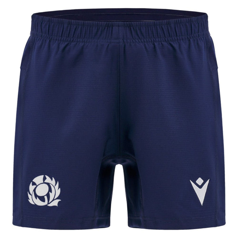 2026-2027 Scotland Rugby Training Shorts (Navy) |Product - Shorts | Macron | Absolute Rugby