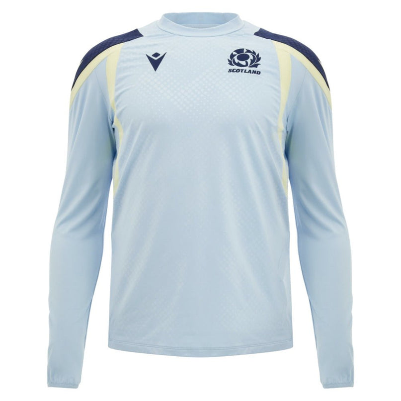2026-2027 Scotland Rugby Training Sweatshirt (Blue) |Product - Sweat Tops | Macron | Absolute Rugby