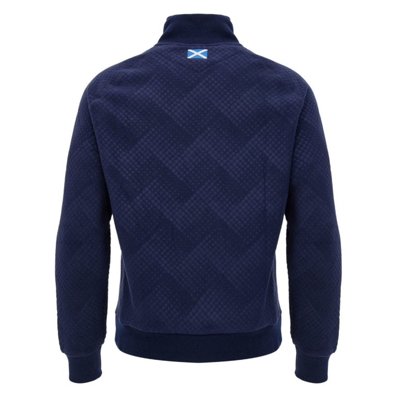 2026-2027 Scotland Rugby Travel Full Zip 3D Fleece (Navy) - Kids |Product - Training Tops | Macron | Absolute Rugby