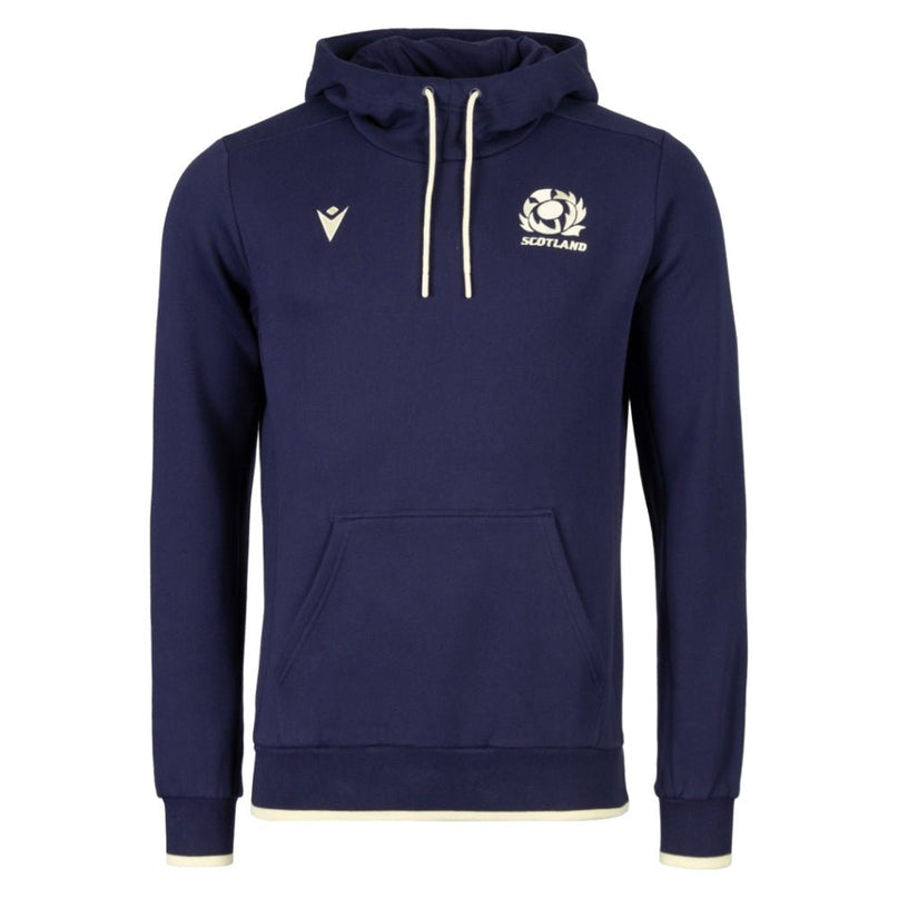 2026-2027 Scotland Rugby Travel Hoodie (Navy/Sand) |Product - Hoodies | Macron | Absolute Rugby
