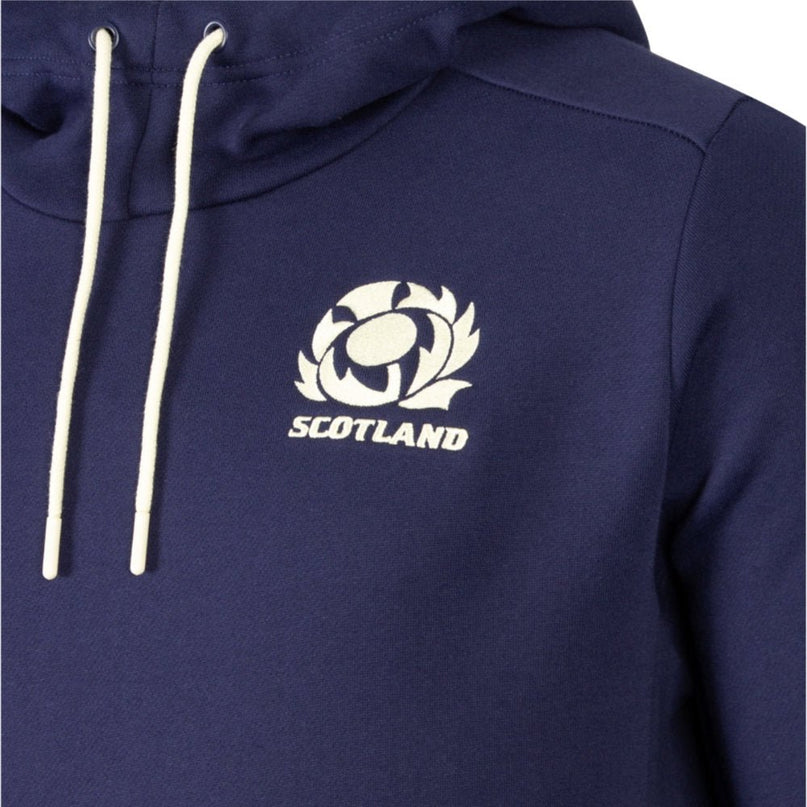2026-2027 Scotland Rugby Travel Hoodie (Navy/Sand) |Product - Hoodies | Macron | Absolute Rugby