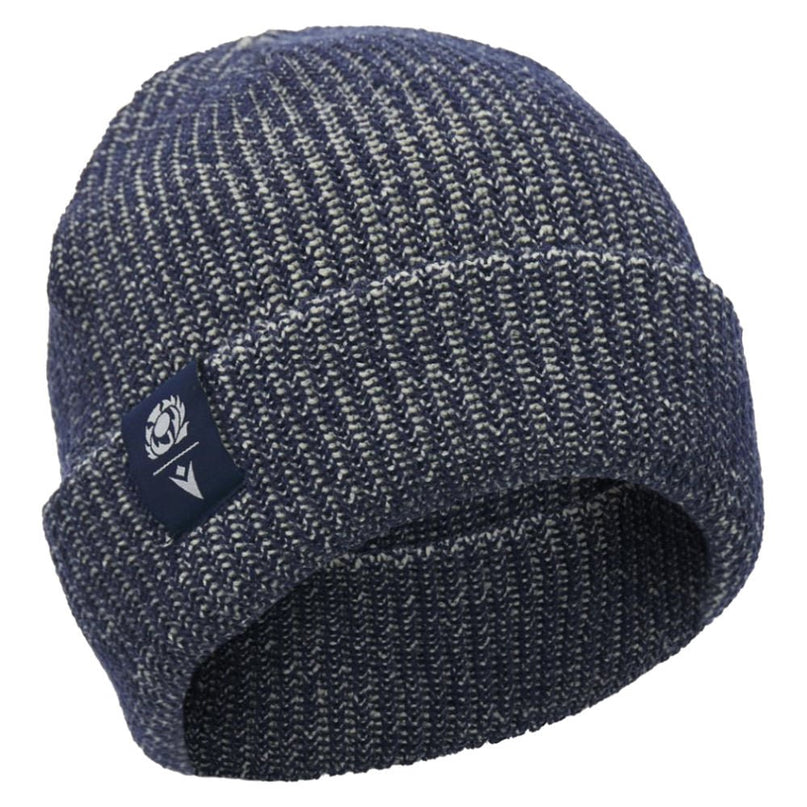 2026-2027 Scotland Rugby Waffle Beanie (Navy) |Product - Headwear | Macron | Absolute Rugby