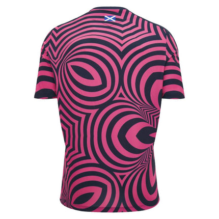 2026-2027 Scotland Rugby Warm Up Shirt (Pink) |Product - Training Shirts | Macron | Absolute Rugby