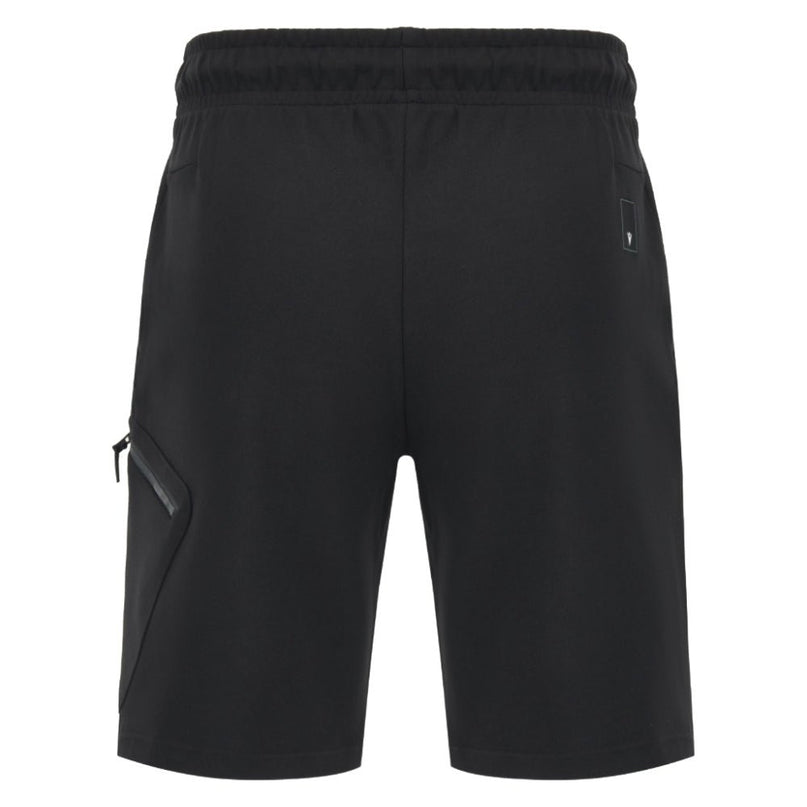 2026-2027 Wales WRU Bermuda Travel Cotton Shorts (Black) - Kids |Product - Shorts | Macron | Absolute Rugby