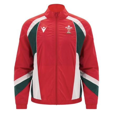 2026-2027 Wales WRU Rugby Anthem Jacket (Red) |Product - Jackets | Macron | Absolute Rugby