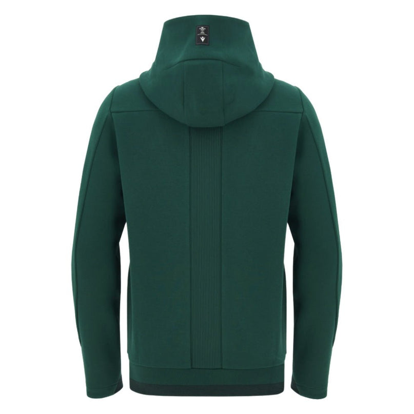 2026-2027 Wales WRU Rugby Ath Full Zip Hoodie (Green) |Product - Hoodies | Macron | Absolute Rugby