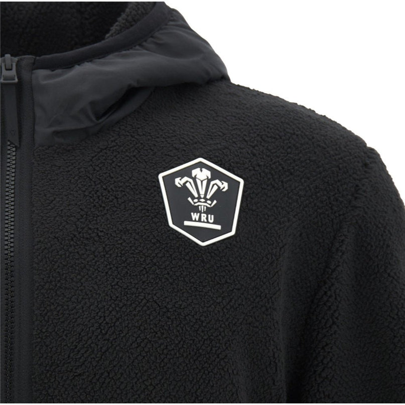 2026-2027 Wales WRU Rugby Ath Teddy Hoodie (Back) |Product - Hoodies | Macron | Absolute Rugby