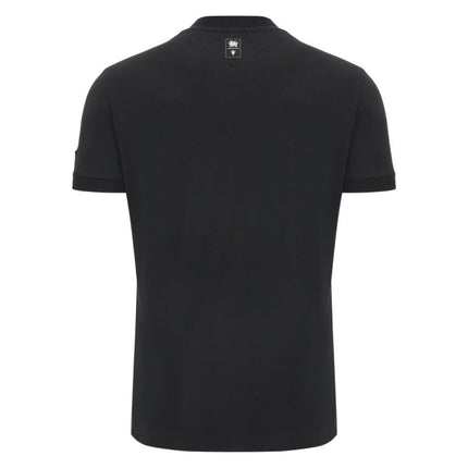 2026-2027 Wales WRU Rugby Athleisure Travel Shirt (Black) |Product - T-Shirt | Macron | Absolute Rugby