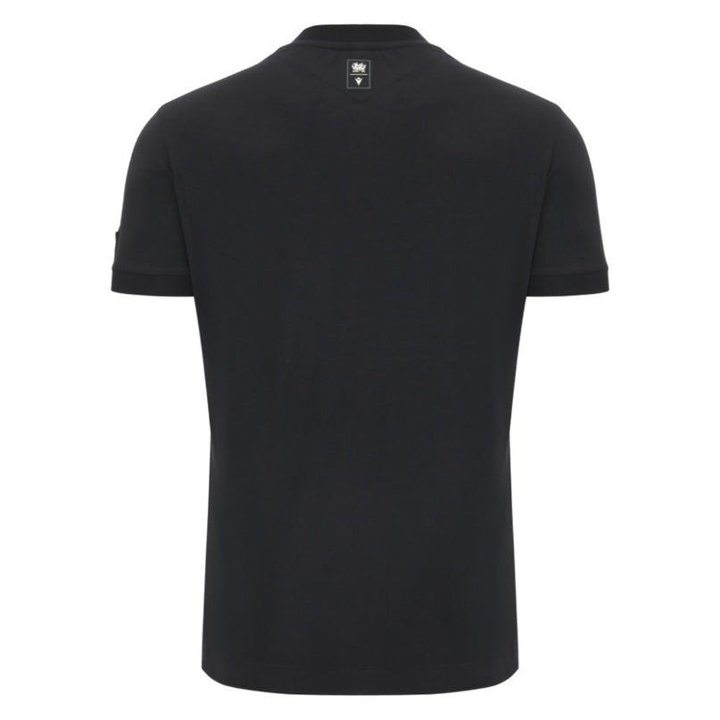 2026-2027 Wales WRU Rugby Athleisure Travel Shirt (Black) |Product - T-Shirt | Macron | Absolute Rugby