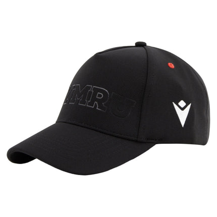 2026-2027 Wales WRU Rugby Baseball Cap (Black) |Product - Headwear | Macron | Absolute Rugby