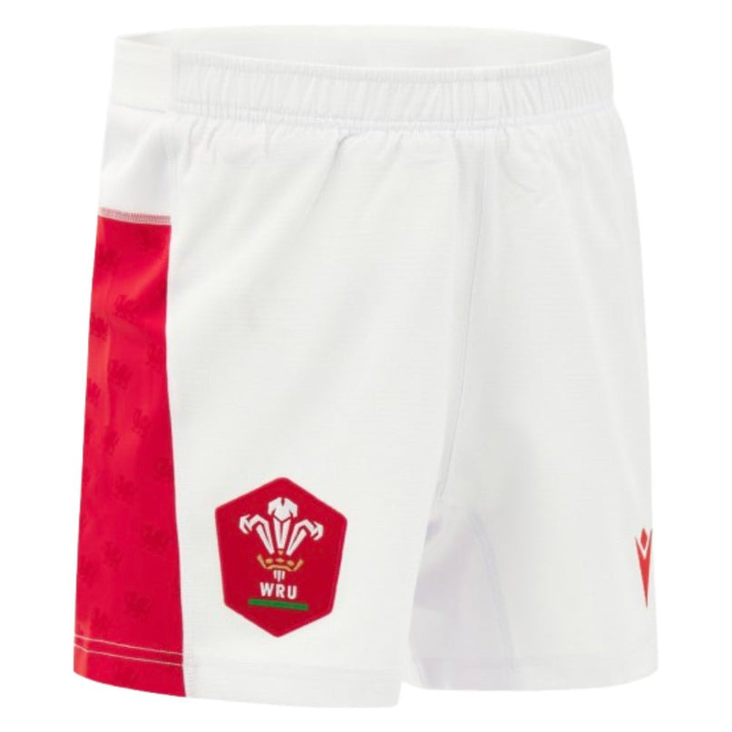 2026-2027 Wales WRU Rugby Home Shorts (White) |Product - Shorts | Macron | Absolute Rugby