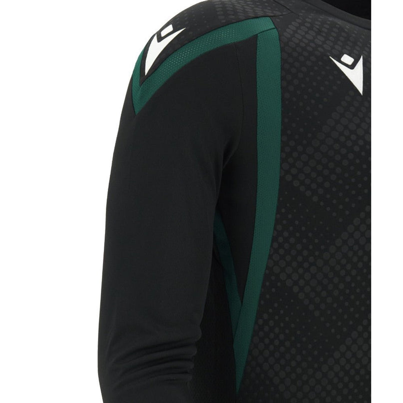 2026-2027 Wales WRU Rugby LS Training Shirt (Black) |Product - Training Shirts | Macron | Absolute Rugby