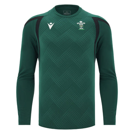 2026-2027 Wales WRU Rugby LS Training Shirt (Green) |Product - Training Shirts | Adidas | Absolute Rugby