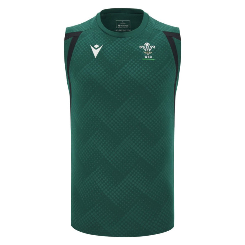 2026-2027 Wales WRU Rugby Sleeveless Shirt (Green) |Product - Sleeveless | Macron | Absolute Rugby