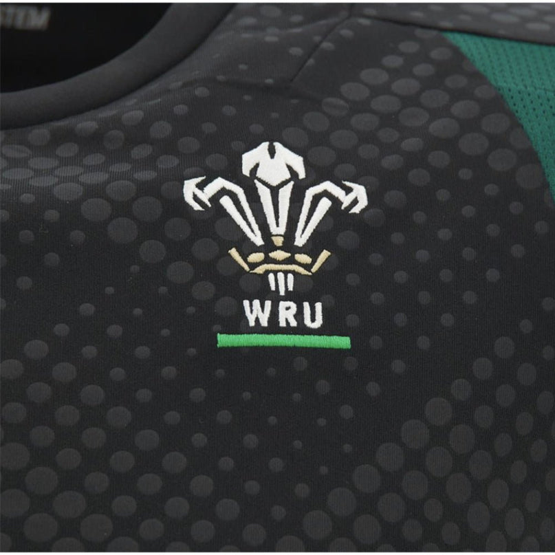 2026-2027 Wales WRU Rugby Sleeveless Training Vest (Black) |Product - Training Shirts | Macron | Absolute Rugby