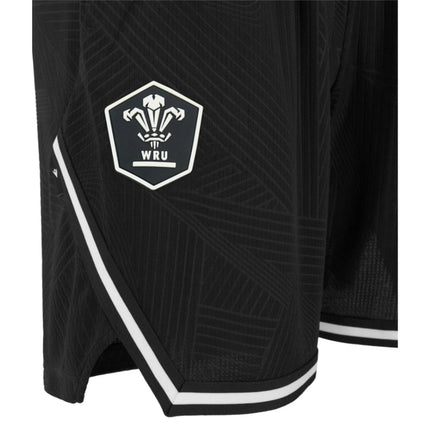 2026-2027 Wales WRU Rugby Training Shorts (Black) |Product - Shorts | Macron | Absolute Rugby