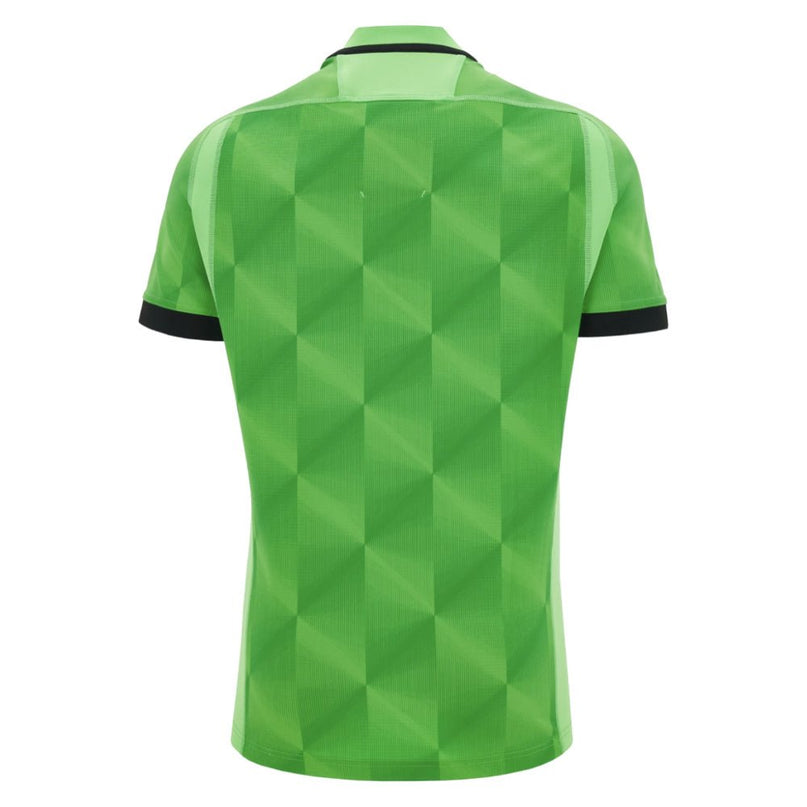 2026-2027 Wales WRU Training Rugby Shirt (Neon Green) |Product - Training Shirts | Macron | Absolute Rugby