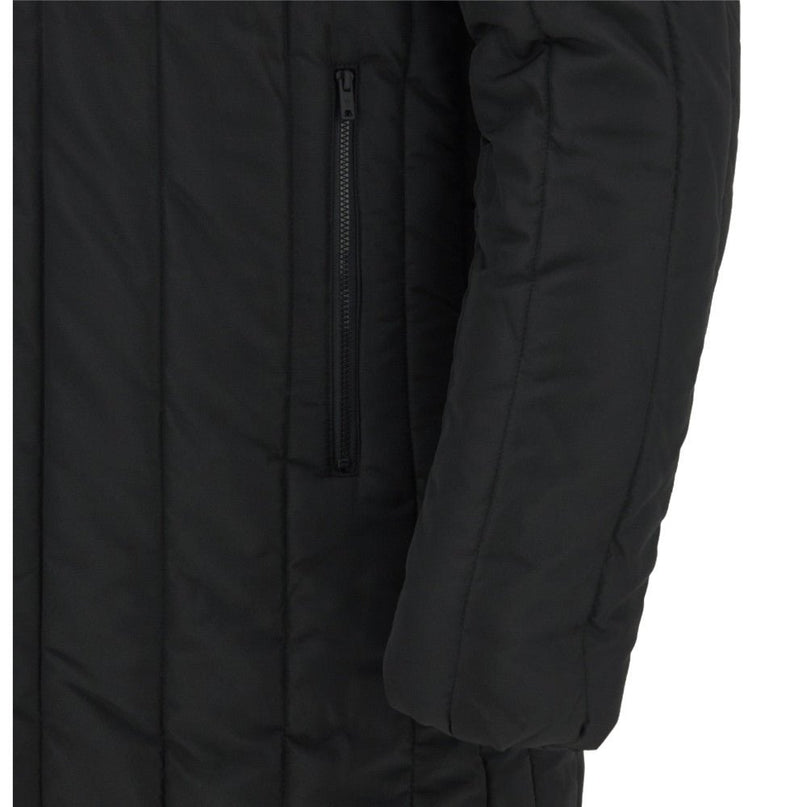 2026-2027 Wales WRU Travel 3/4 Padded Jacket (Black) |Product - Jackets | Macron | Absolute Rugby