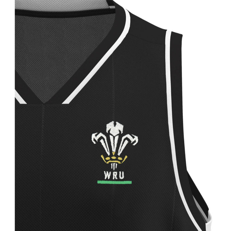 2026-2027 WRU Training Basketball Vest (Black) |Product - Training Shirts | Macron | Absolute Rugby