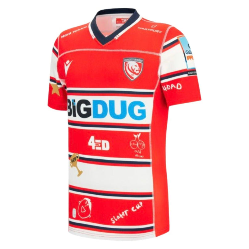 2026 Gloucester Rugby 4Ed Replica Home Shirt |Product - Football Shirts | Macron | Absolute Rugby
