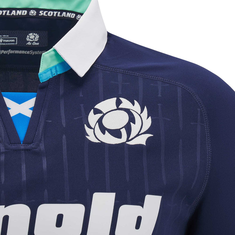 Macron Mens Scotland Rugby Home Replica Shirt 24/25