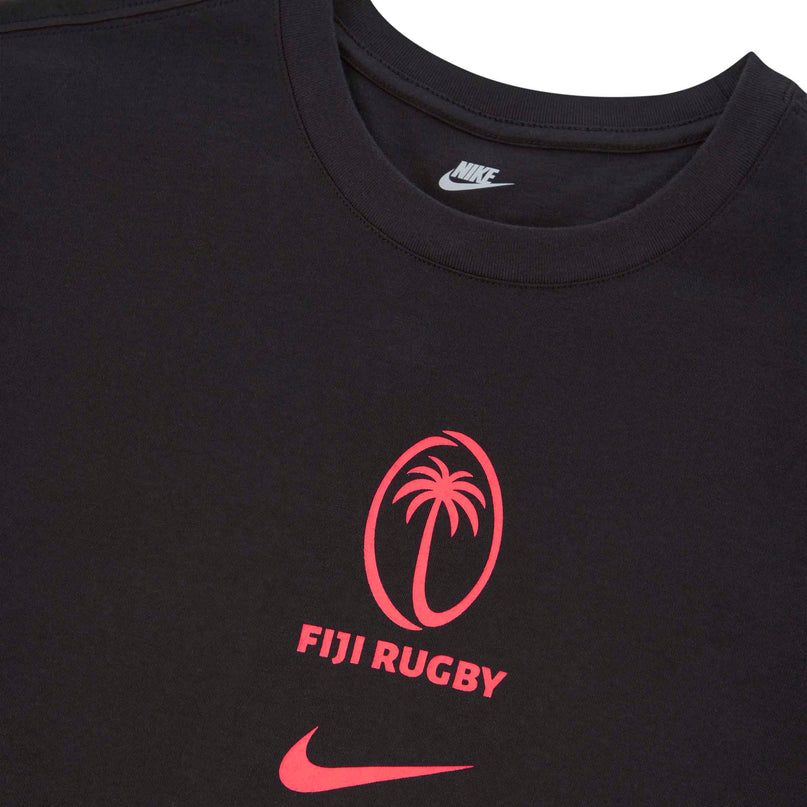 Fiji Men's Nike Evergreen T-Shirt 24/25 - Black