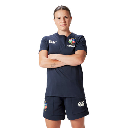 CCC British & Irish Lions Womens Cotton Jersey T-Shirt 2025 - Navy