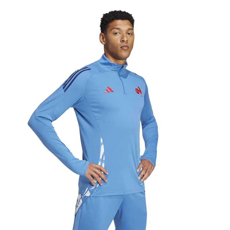 Adidas France Rugby 1/4 Zip Top |Outerwear | Adidas FFR 24/25 | Absolute Rugby