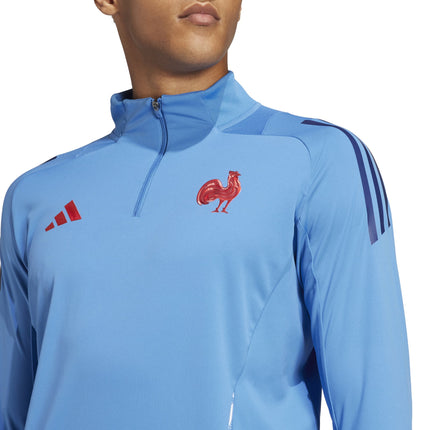 Adidas France Rugby 1/4 Zip Top |Outerwear | Adidas FFR 24/25 | Absolute Rugby