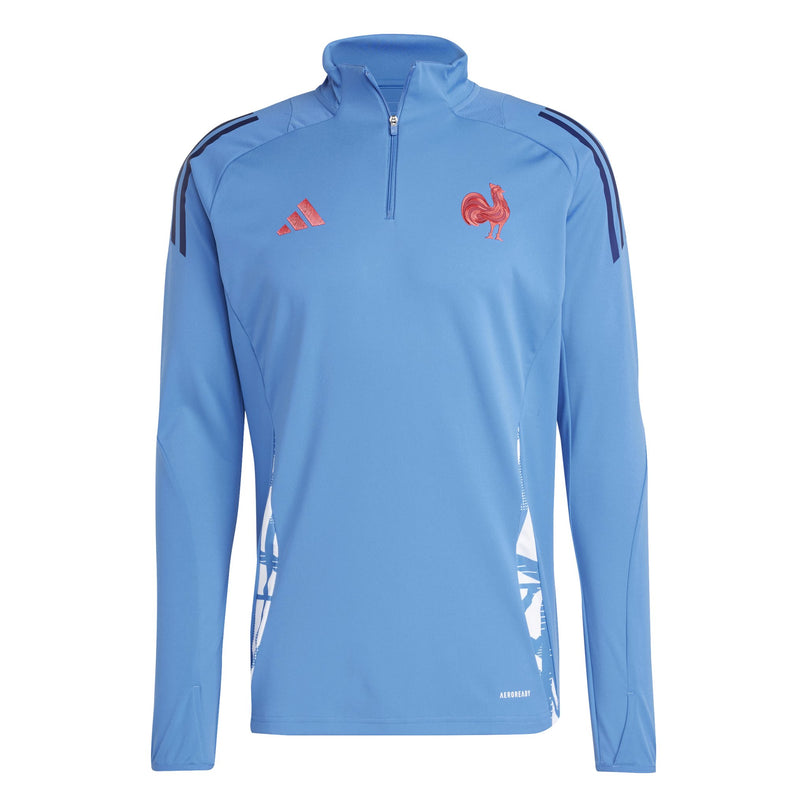 Adidas France Rugby 1/4 Zip Top |Outerwear | Adidas FFR 24/25 | Absolute Rugby