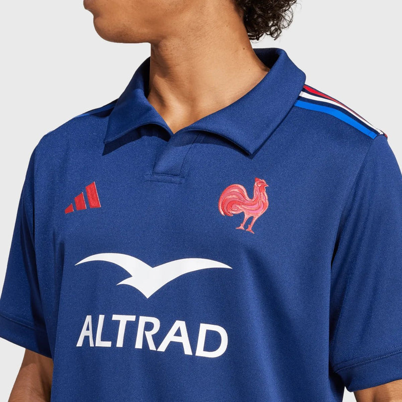 Adidas Mens France Rugby Home Replica Jersey 24/25 |Replica | Adidas FFR 24/25 | Absolute Rugby