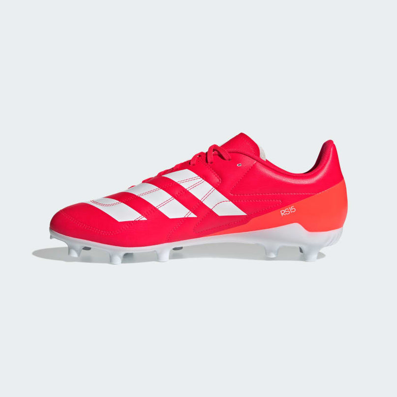 Adidas RS - 15 Firm Ground Rugby Boot - Red |Boots | Adidas Boots | Absolute Rugby