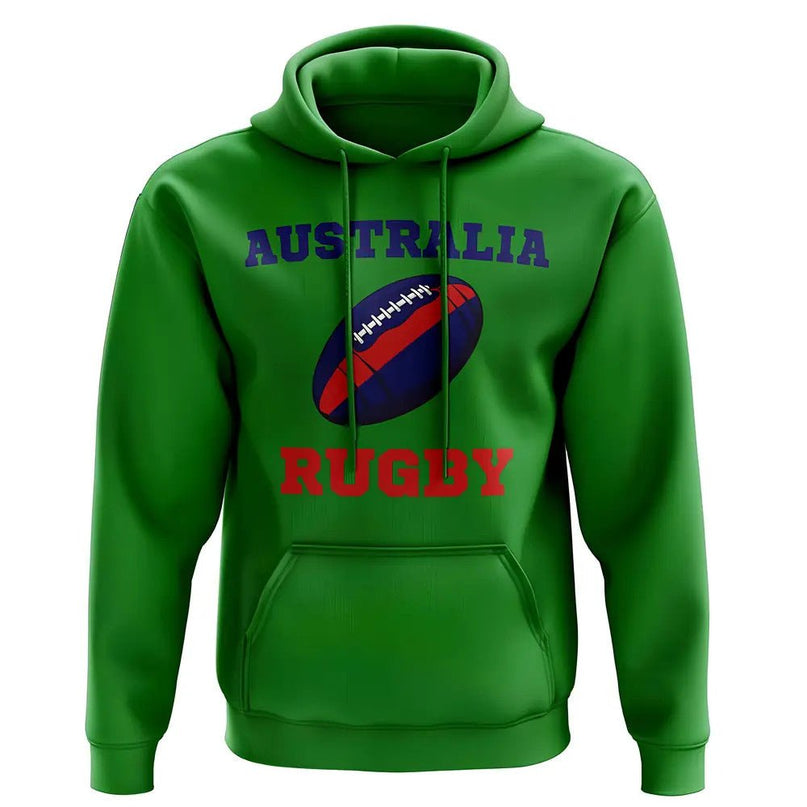 Australia Rugby Ball Hoody (Green) |Product - Hoodies | UKSoccershop | Absolute Rugby