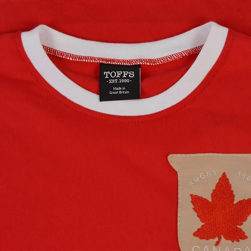 Canada Rugby T-Shirt - Red/White |Product - T-Shirt | Toffs | Absolute Rugby