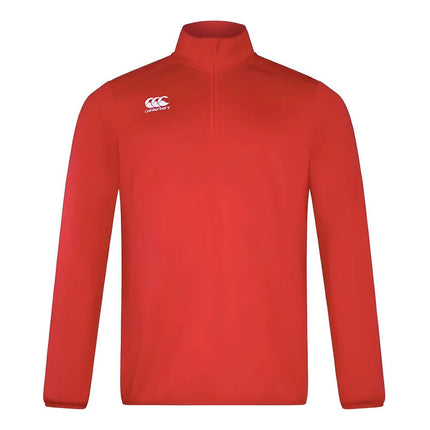 Canterbury Mens Club Half Zip Mid Layer Top (Red) |Product - Training Shirts | Canterbury | Absolute Rugby