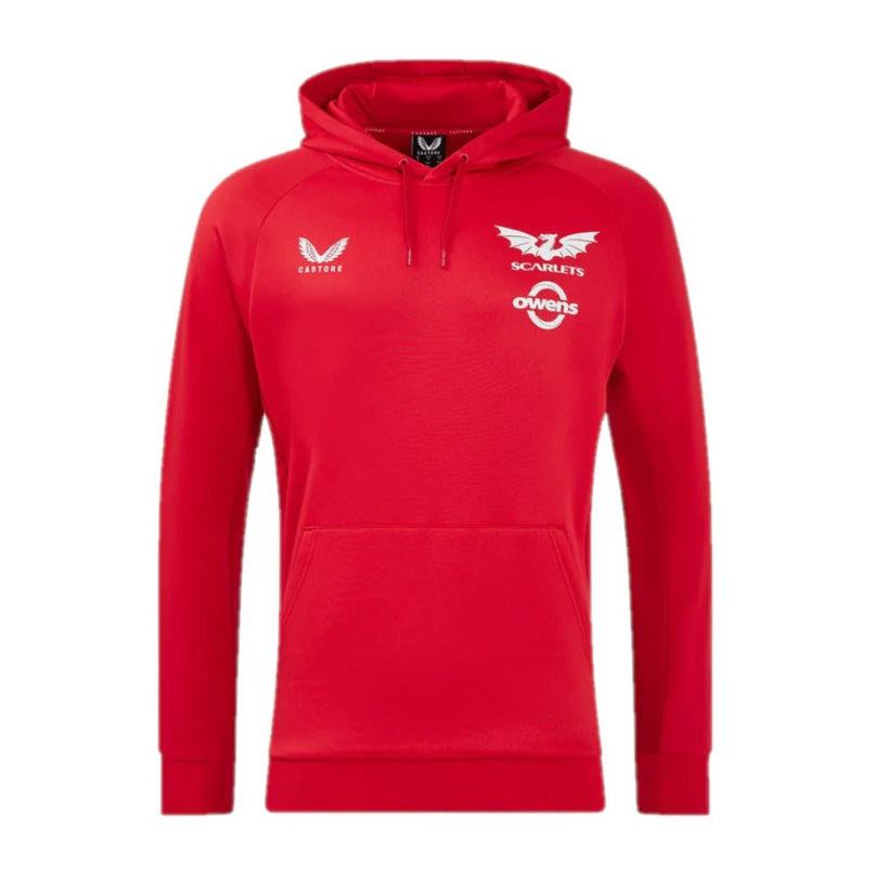 Castore Men's Scarlets Pro Players Hoody 24/25 |Hoody | Castore Scarlets 24/25 | Absolute Rugby