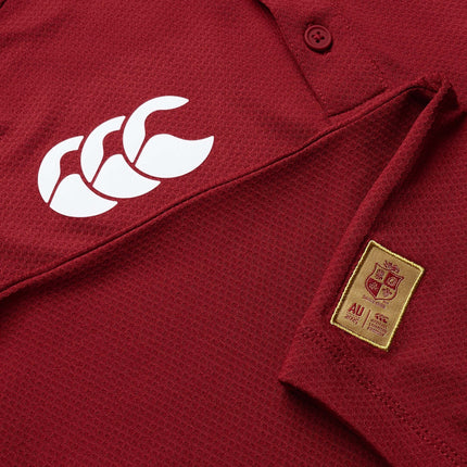 CCC British & Irish Lions 2025 Poly Polo - Red |Polo Shirt | CCC Lions 25 | Absolute Rugby