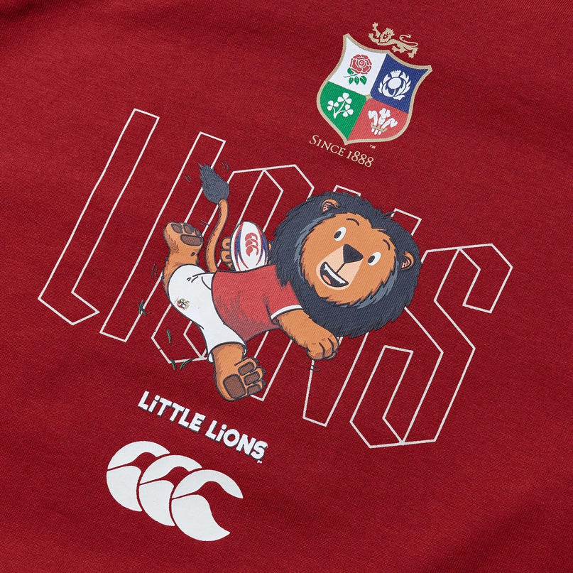 CCC British & Irish Lions Infant Little Lions T-Shirt Red |Kids T-Shirt | CCC Lions 25 | Absolute Rugby