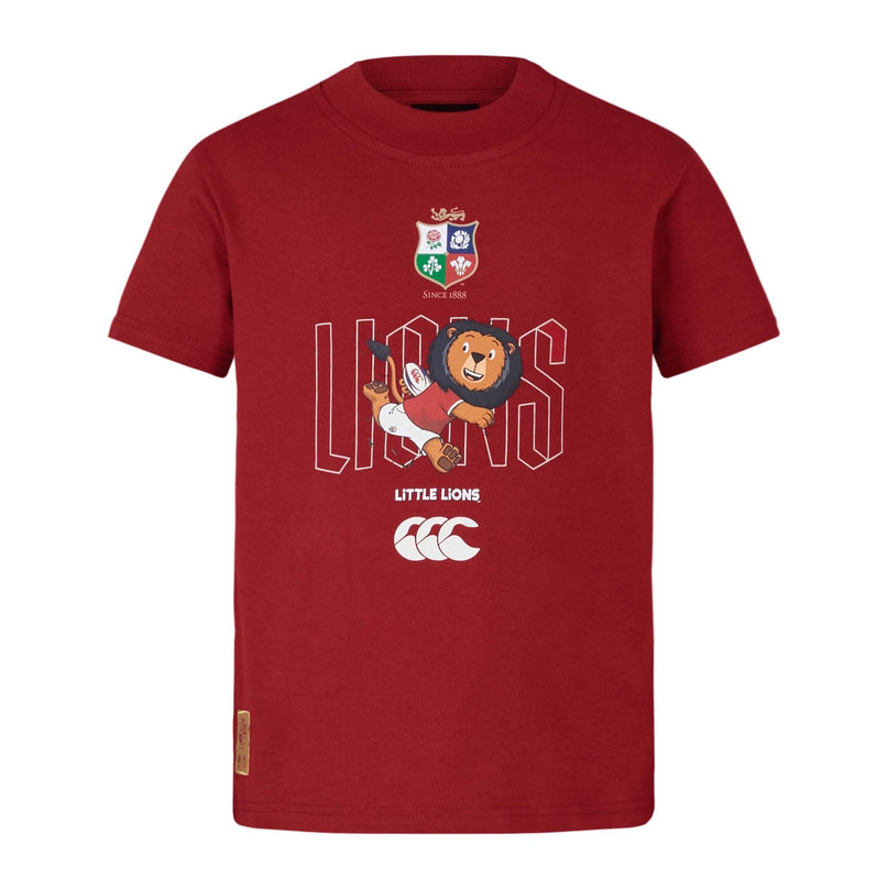 CCC British & Irish Lions Infant Little Lions T-Shirt Red |Kids T-Shirt | CCC Lions 25 | Absolute Rugby