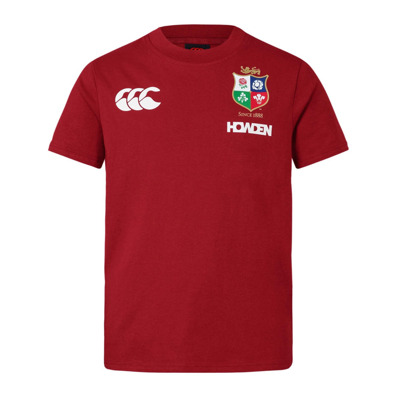 CCC British & Irish Lions Kids Cotton Jersey T-Shirt 2025 - Red |Kids T-Shirt | CCC Lions 25 | Absolute Rugby