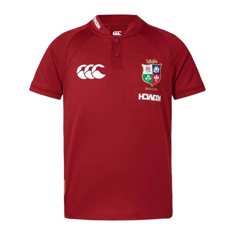 CCC British & Irish Lions Kids Poly Polo 2025 - Red |T-Shirt | CCC Lions 25 | Absolute Rugby