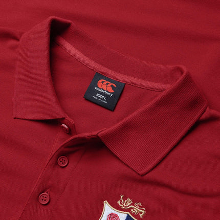 CCC British & Irish Lions Pique Polo 2025 Red |Polo Shirt | CCC Lions 25 | Absolute Rugby